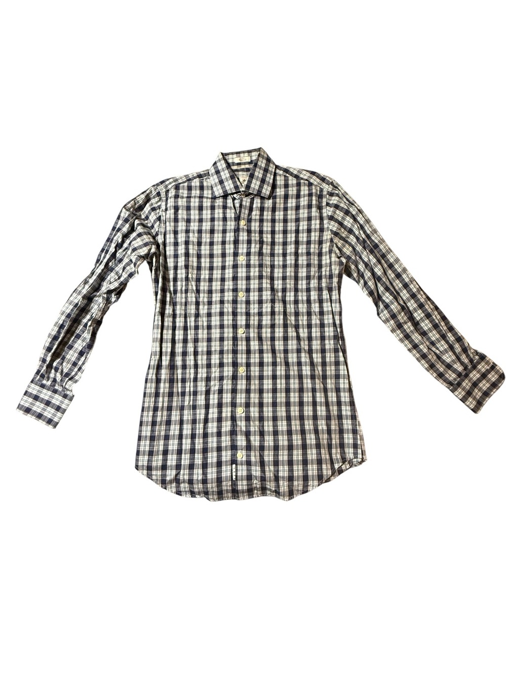 Peter Millar Men's S Small Plaid Long Sleeve Button Down Crown Sport Shirt
